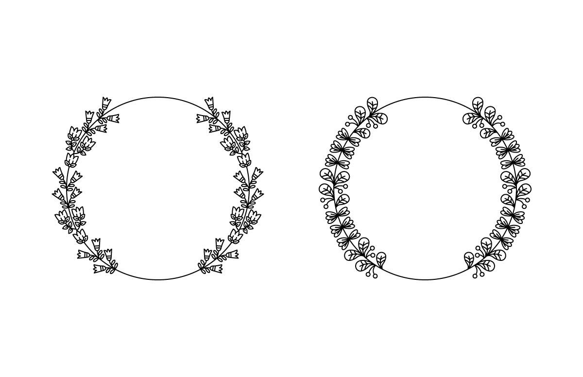 Circle Flower Frame