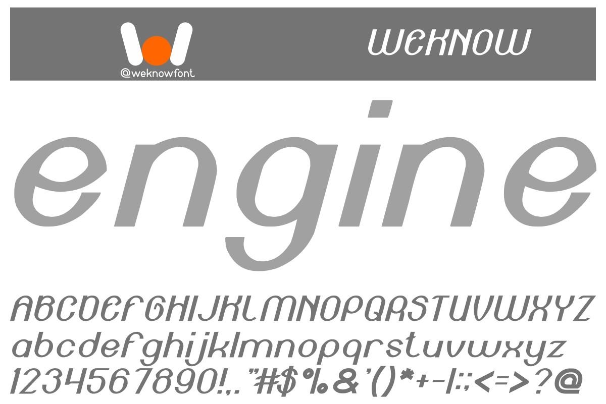 Engine Power Font