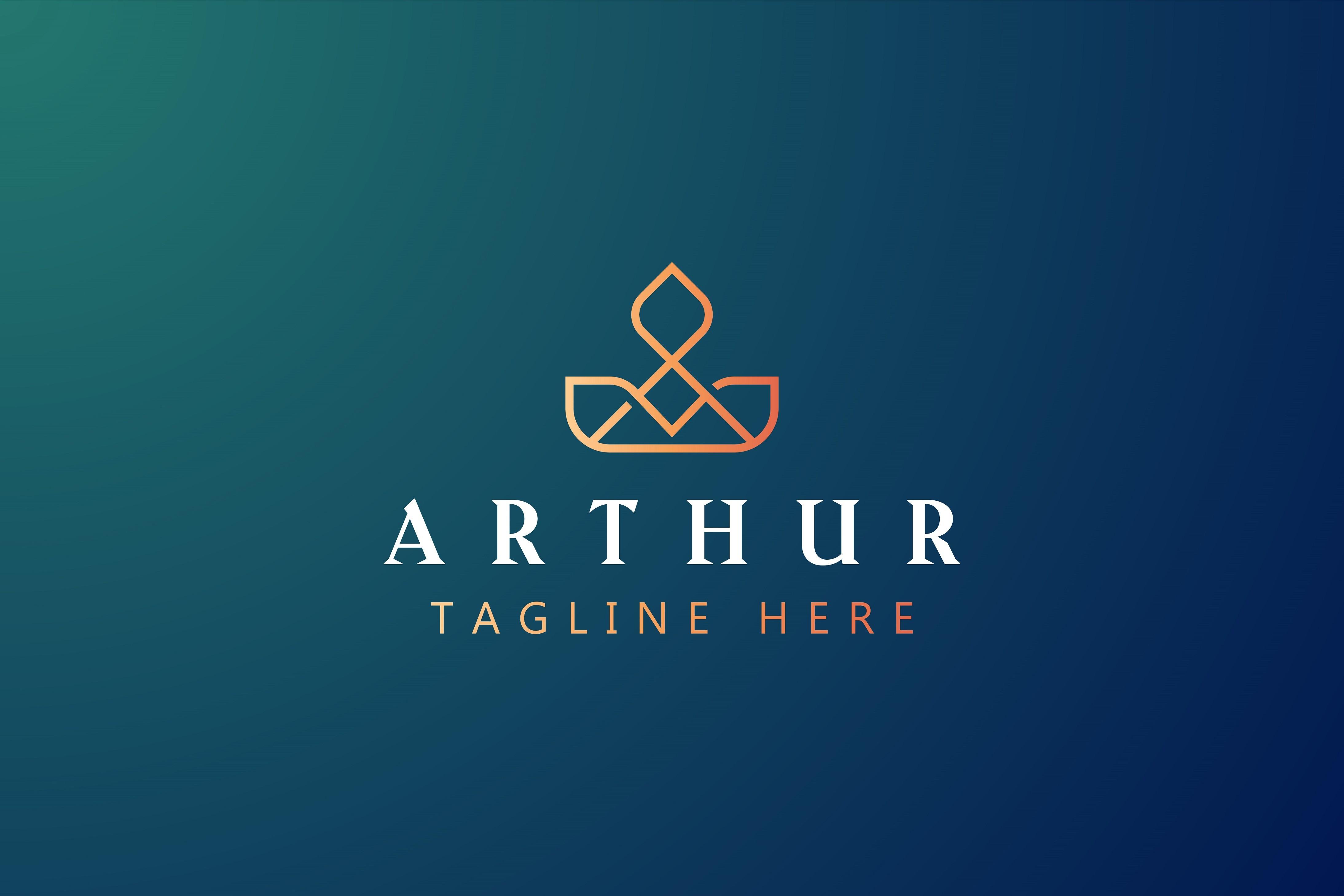 Classy Crown Abstract Geometric Logo