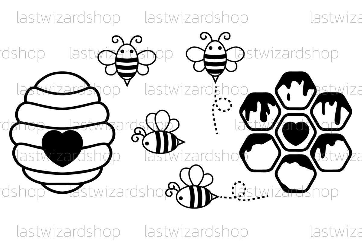 Beehive Svg, Bee Svg, Honey Svg, Honey