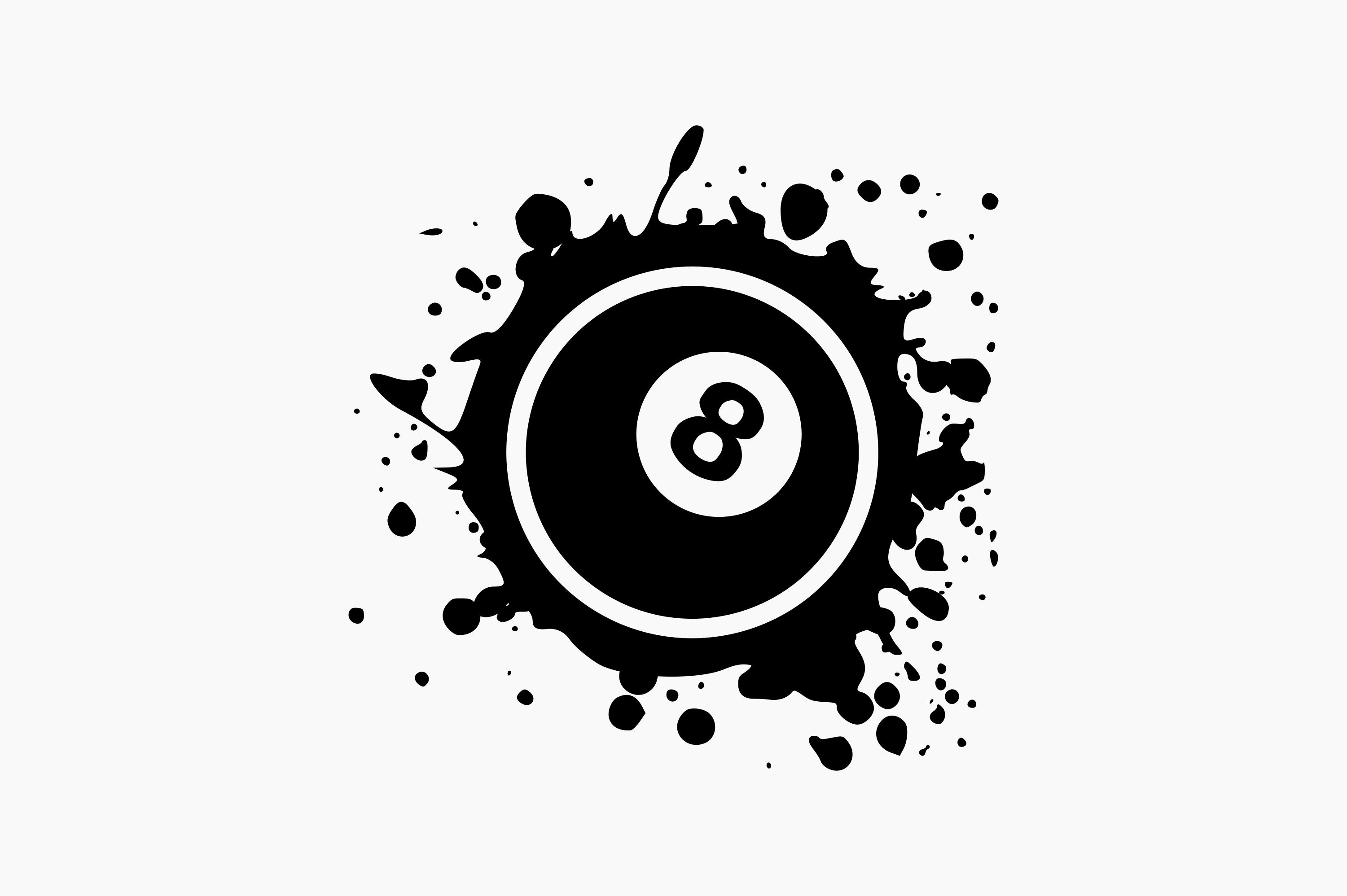Billiard 8 Ball Splat Ink