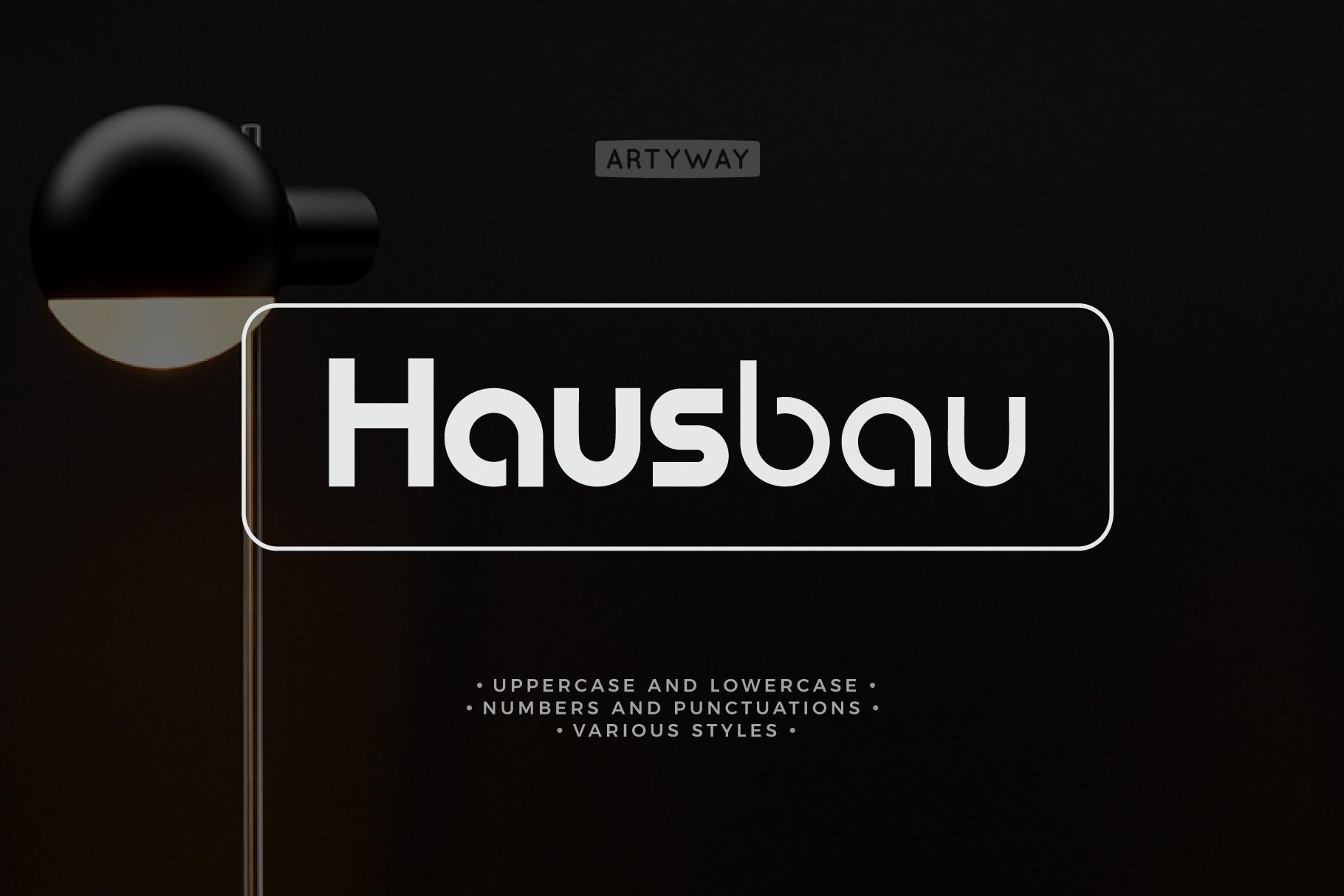Hausbau Font