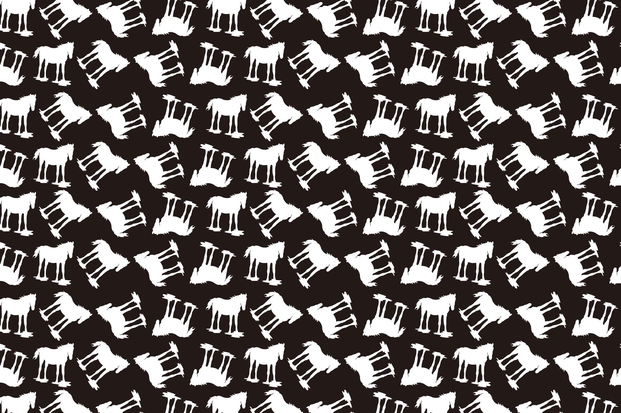 Horse Silhouette Pattern