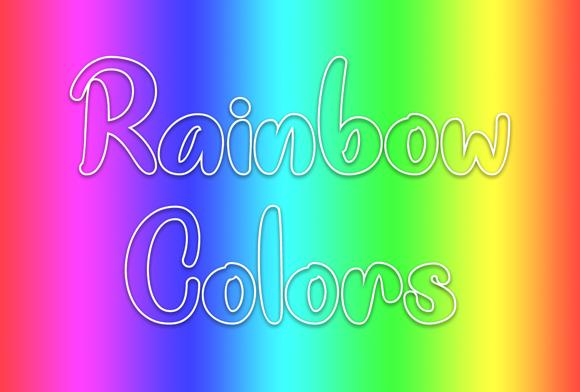 Rainbow Colors Font