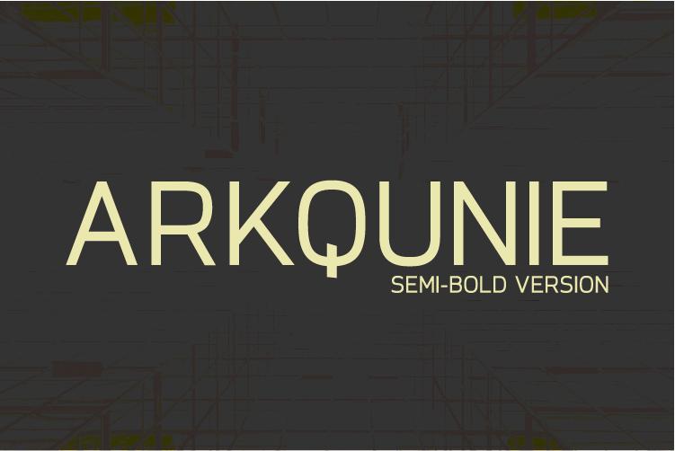 Arkqunie Semi-Bold Font