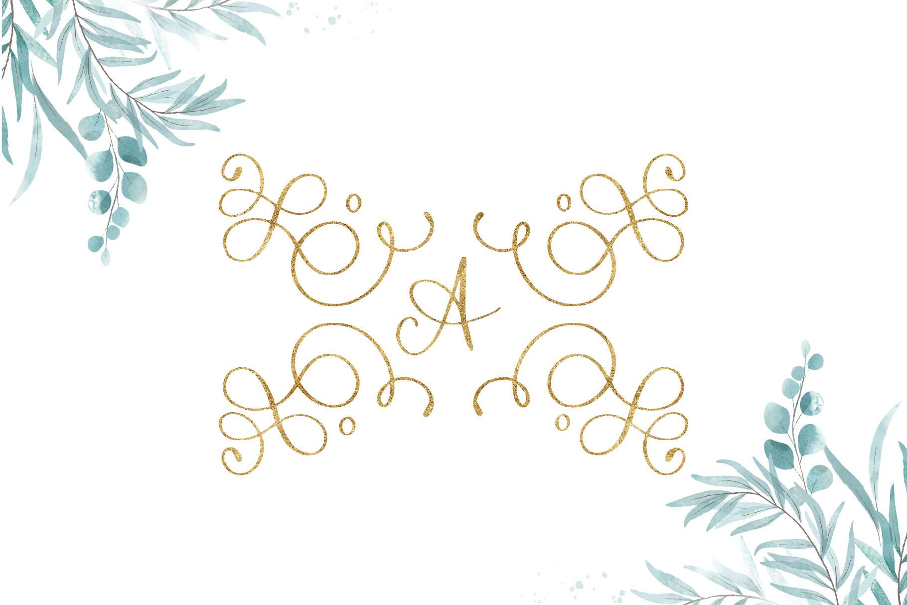Authentic Monogram Font