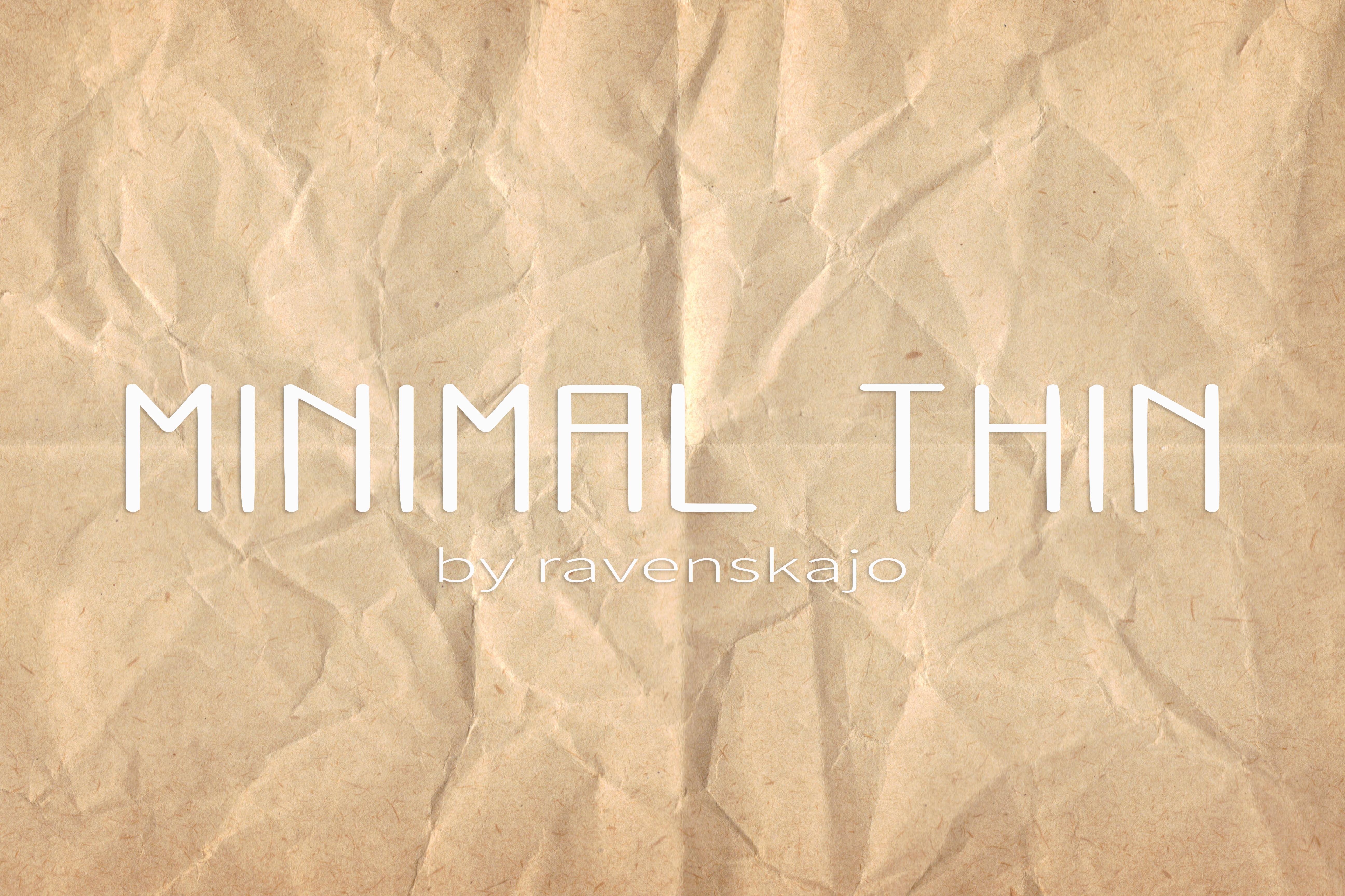 Minimal Thin Font
