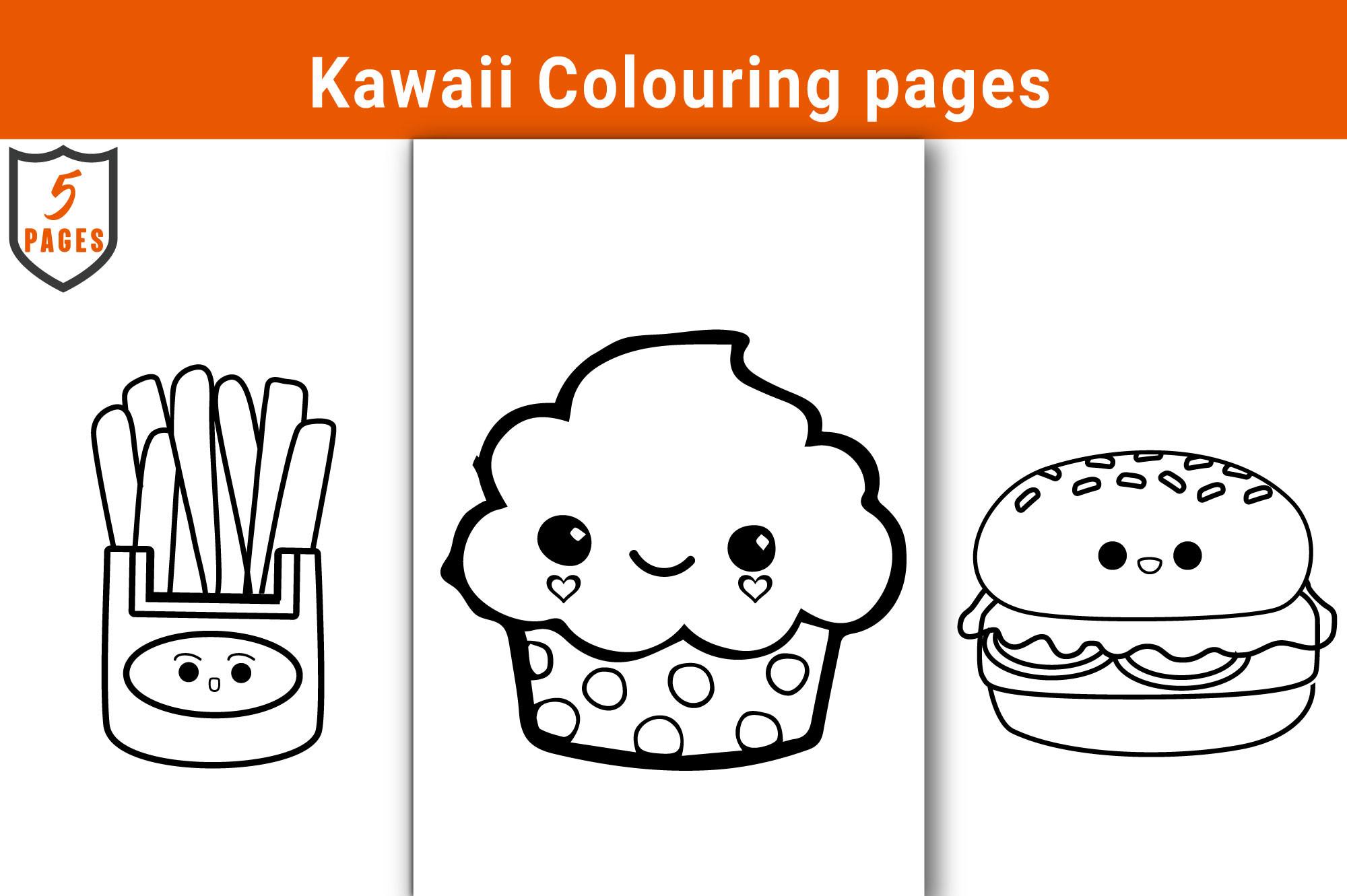 Kawaii Colouring Page