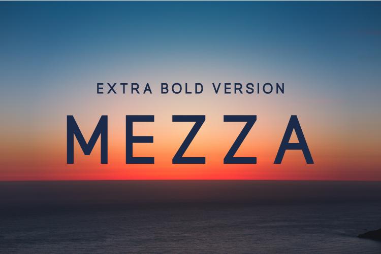 Mezza Extra Bold Font