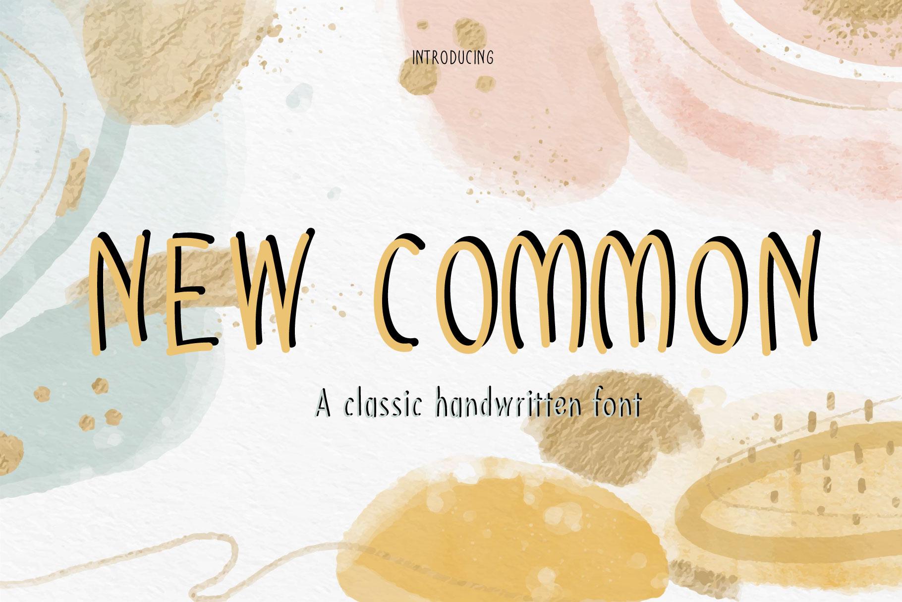 New Common Font