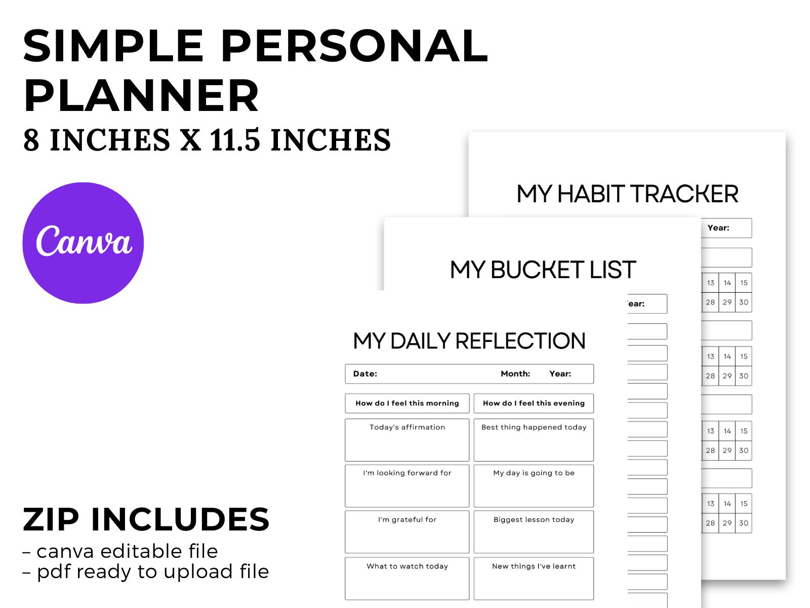 Simple Personal Planner