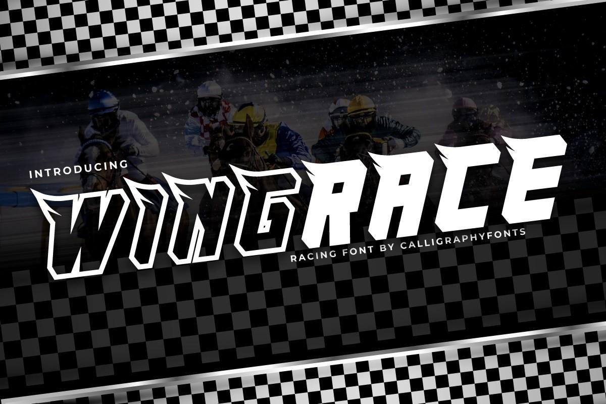 WingRace Font