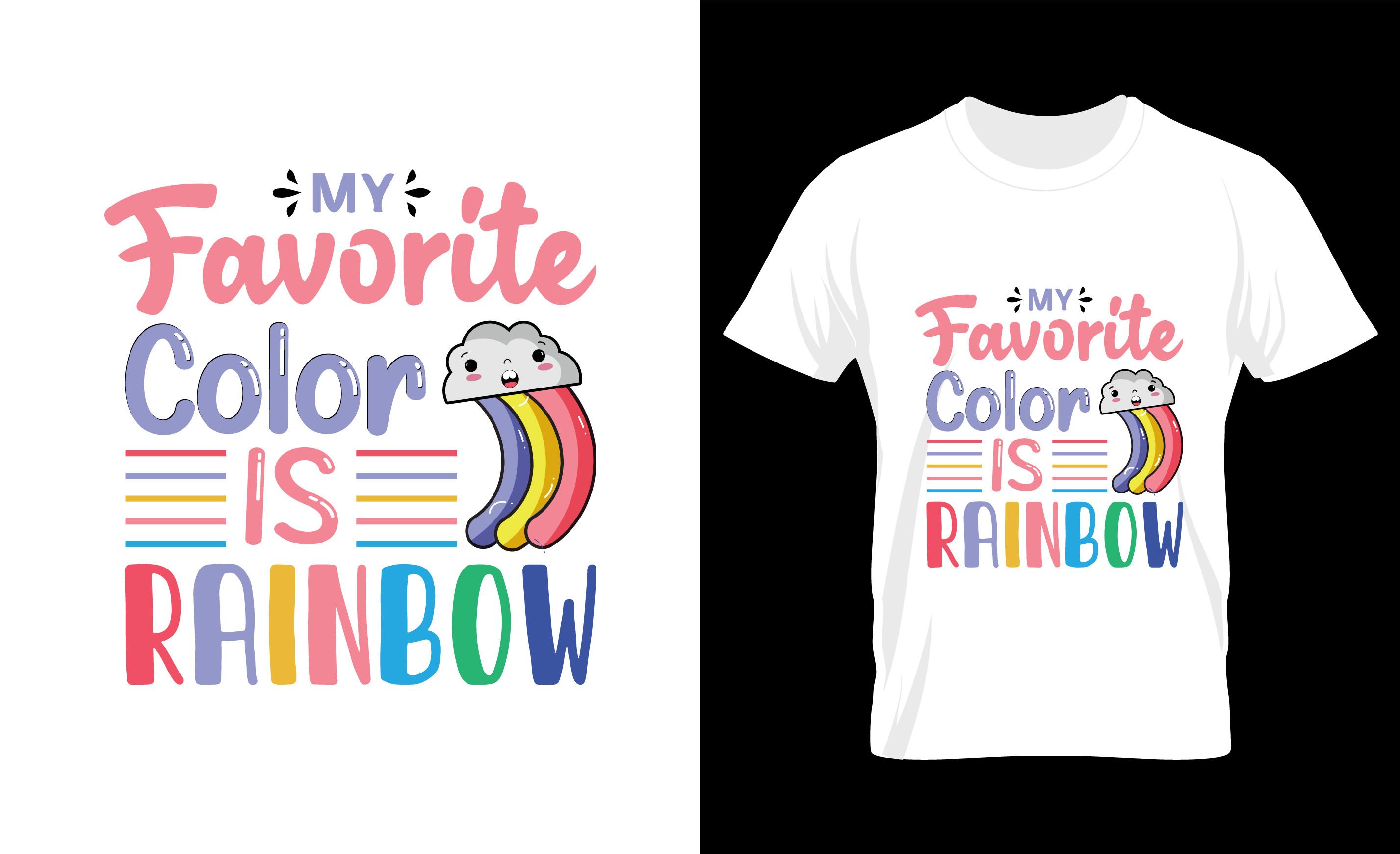 Rainbow Tshirt Design 6