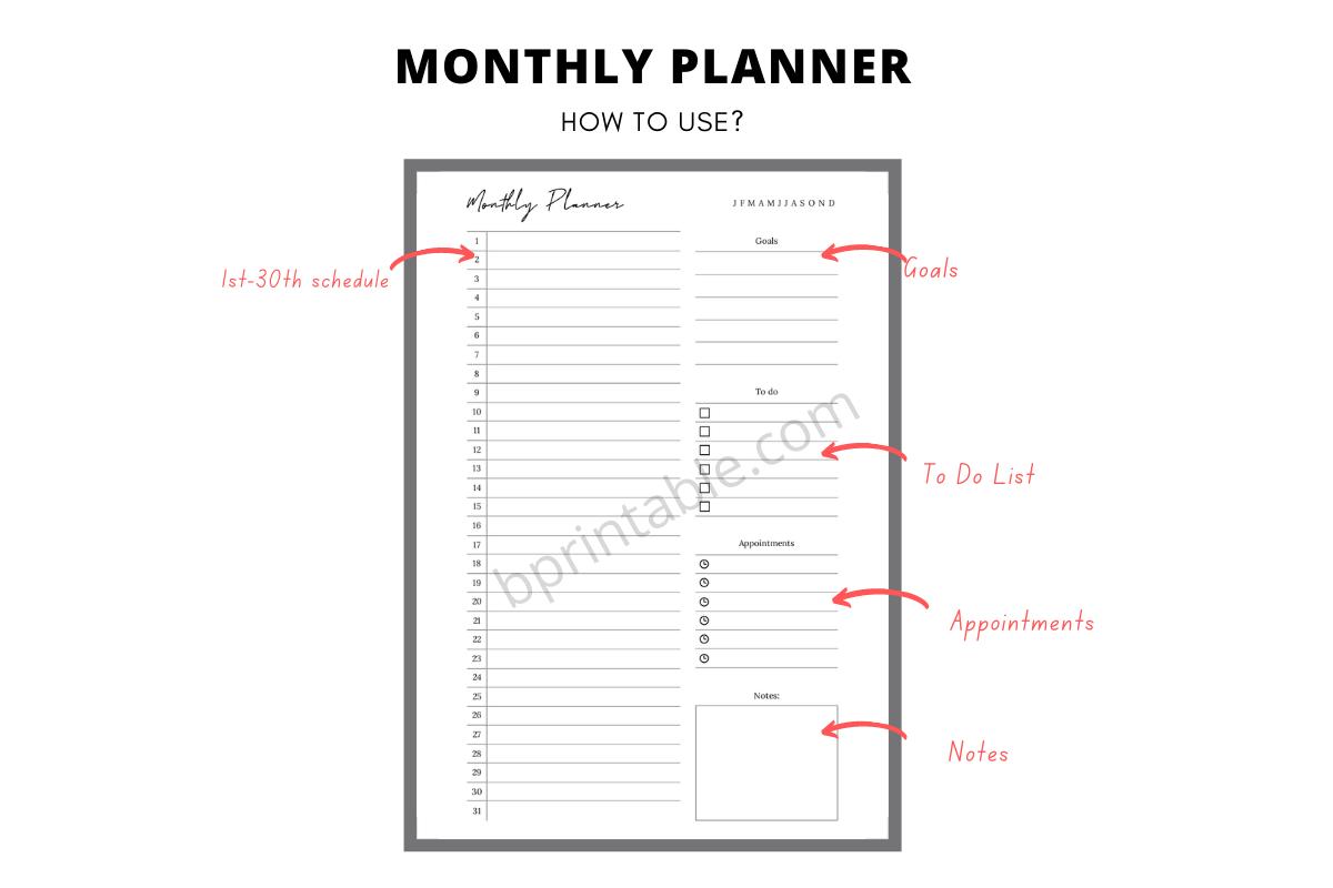 Monthly Planner