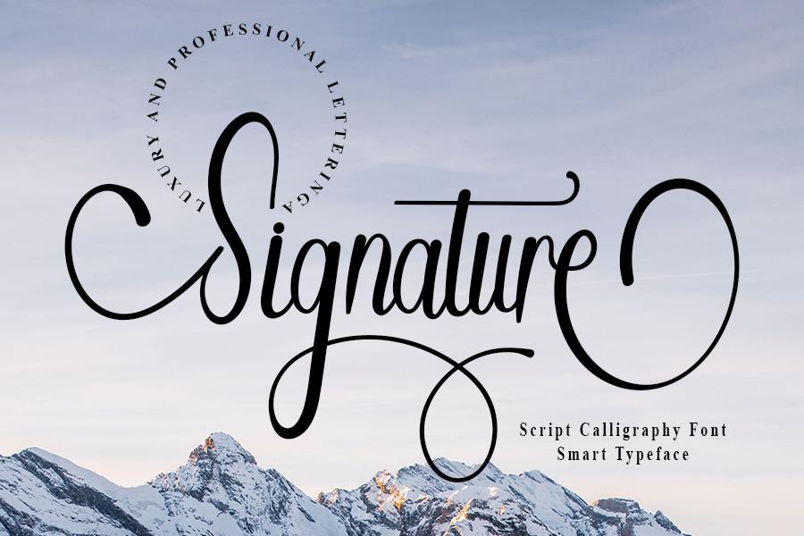 Signature Font