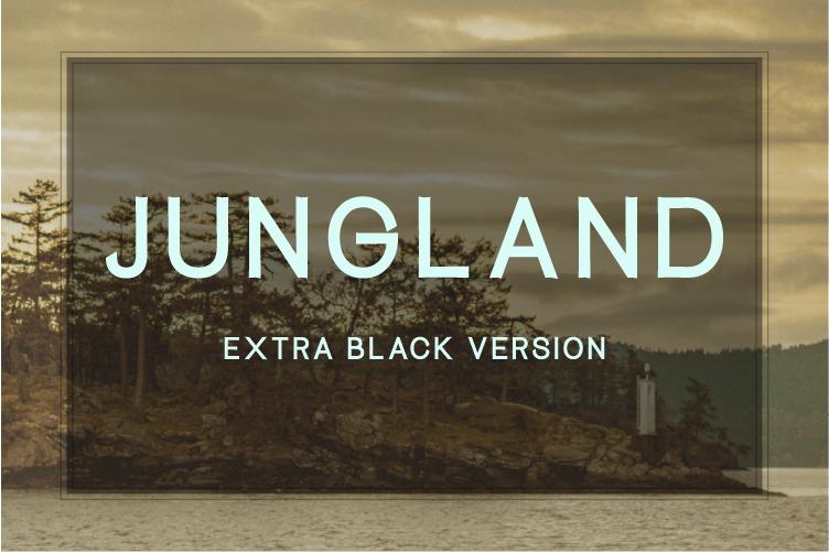 Jungland Extra Black Font