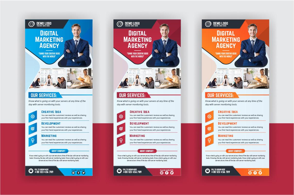 Digital Marketing Agency Roll Up Banner