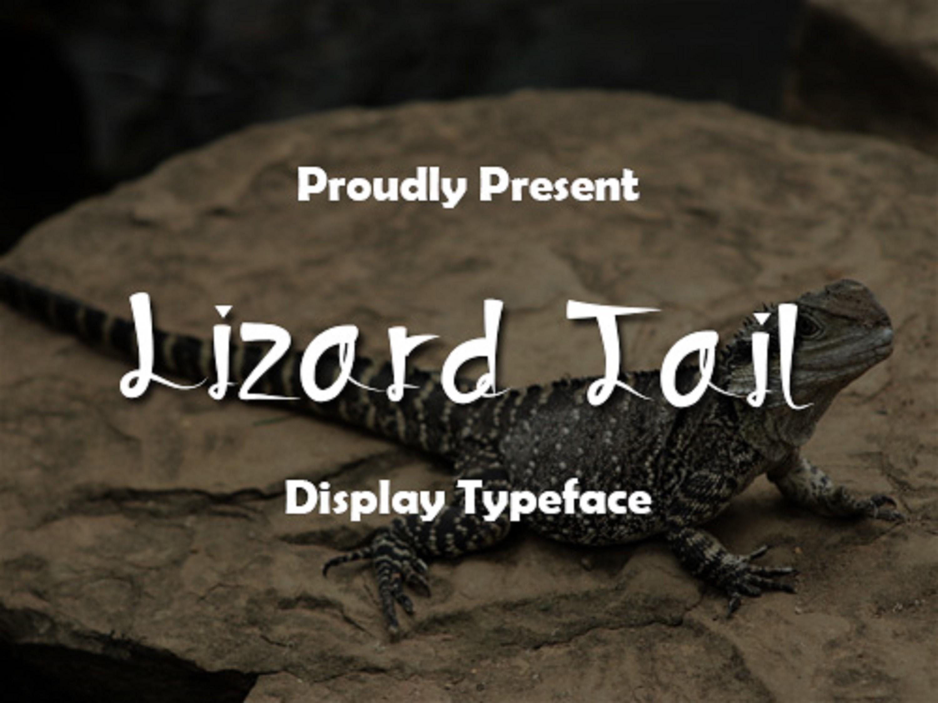 Lizard Tail Font
