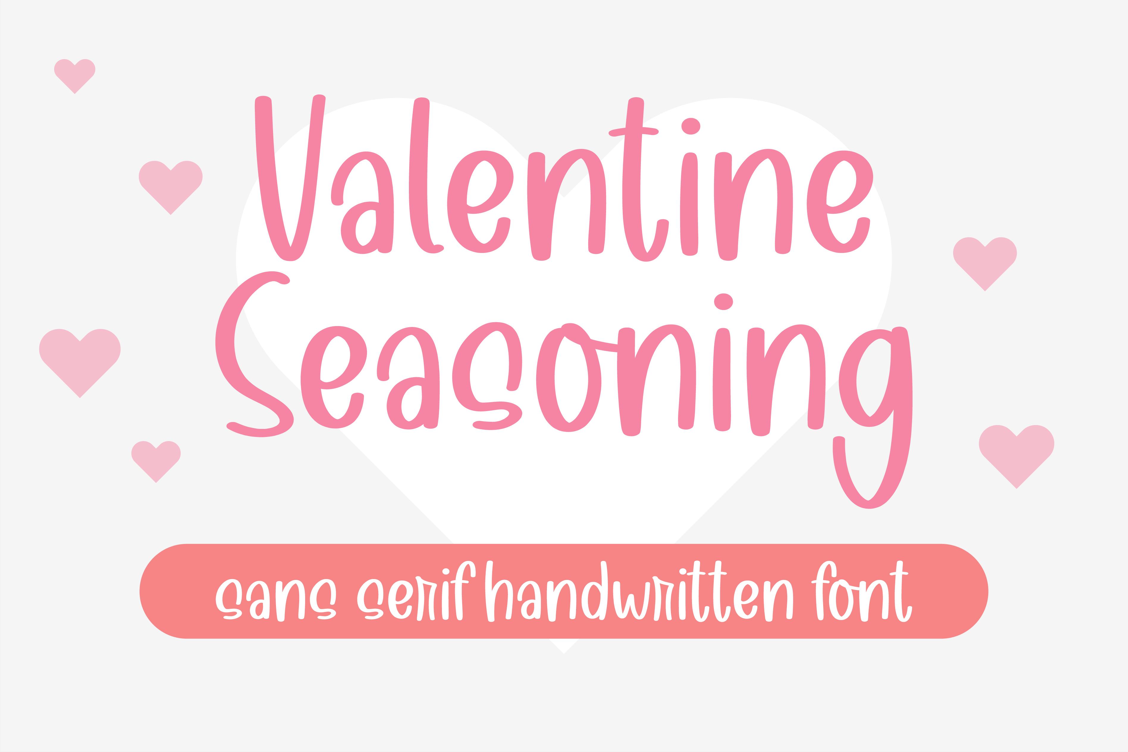Valentine Seasoning Font