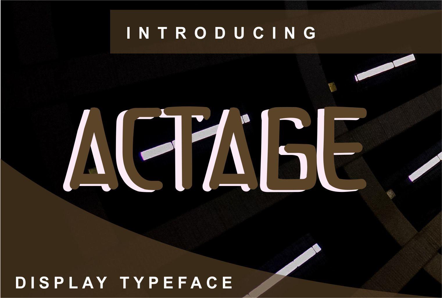Actage Font
