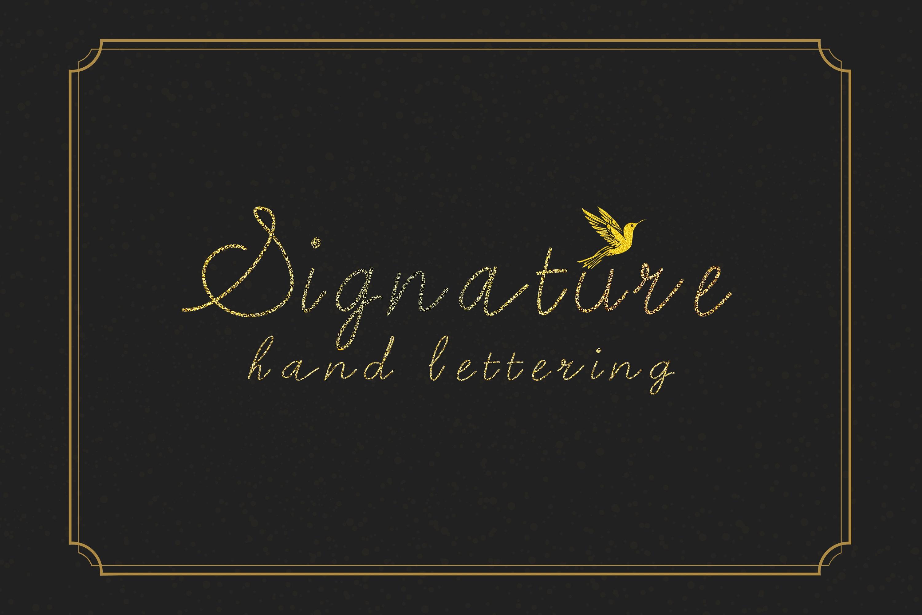 Signature Font