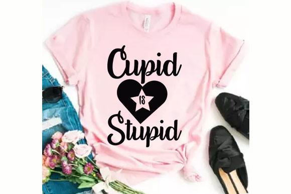 Valentine Svg Design, Cupid is Stupid