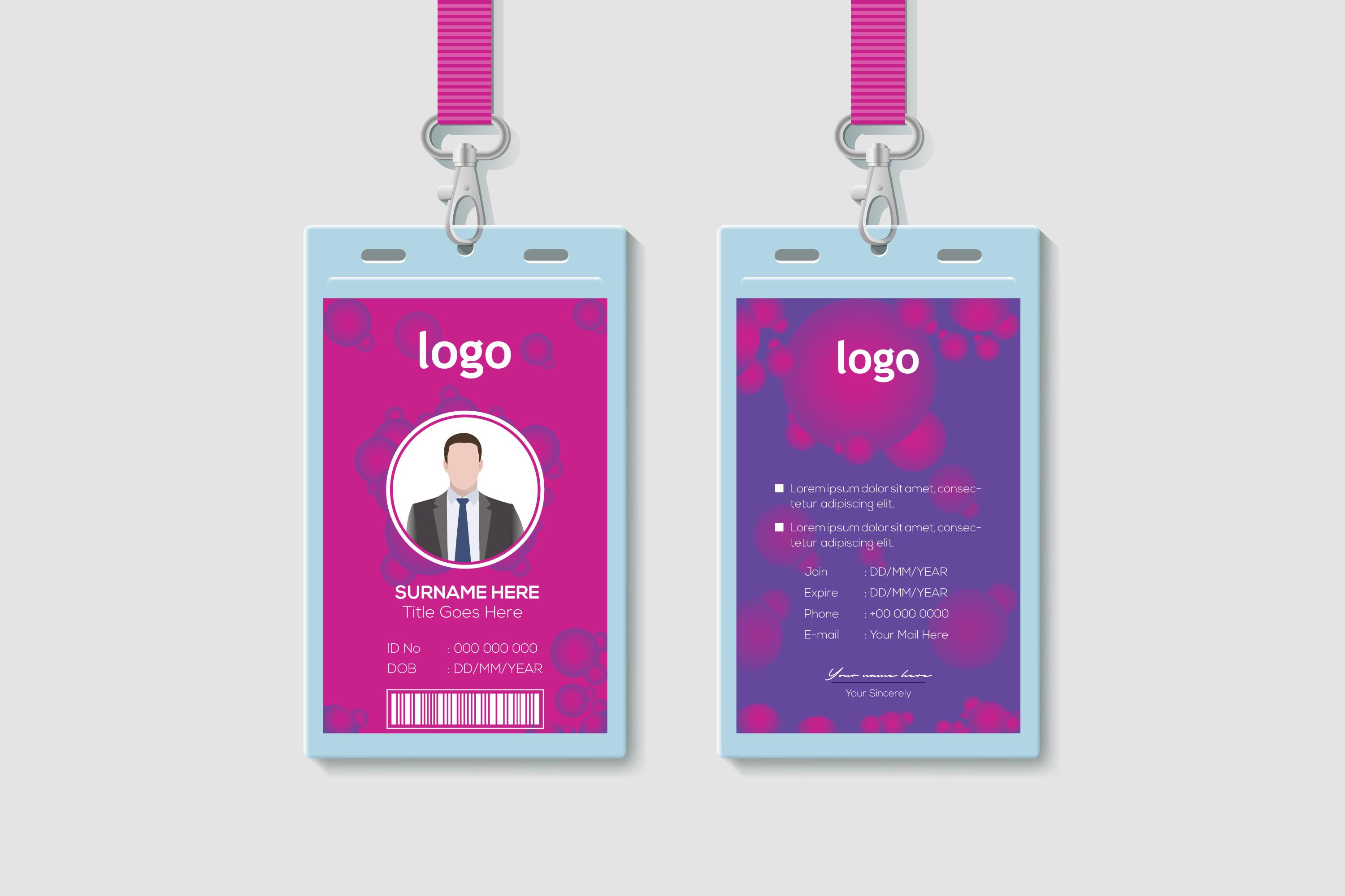 Professional Identity Card Template