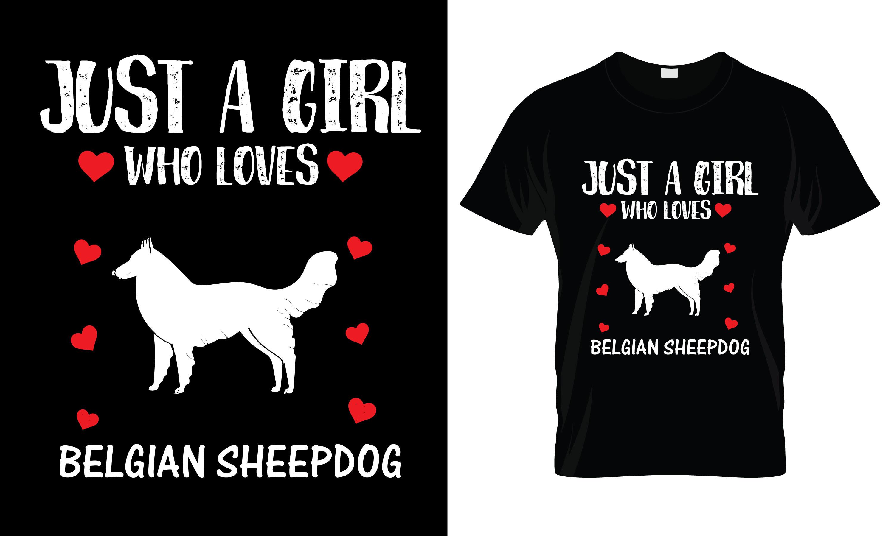 Just a Girl Who Loves Belgian T-Shirt
