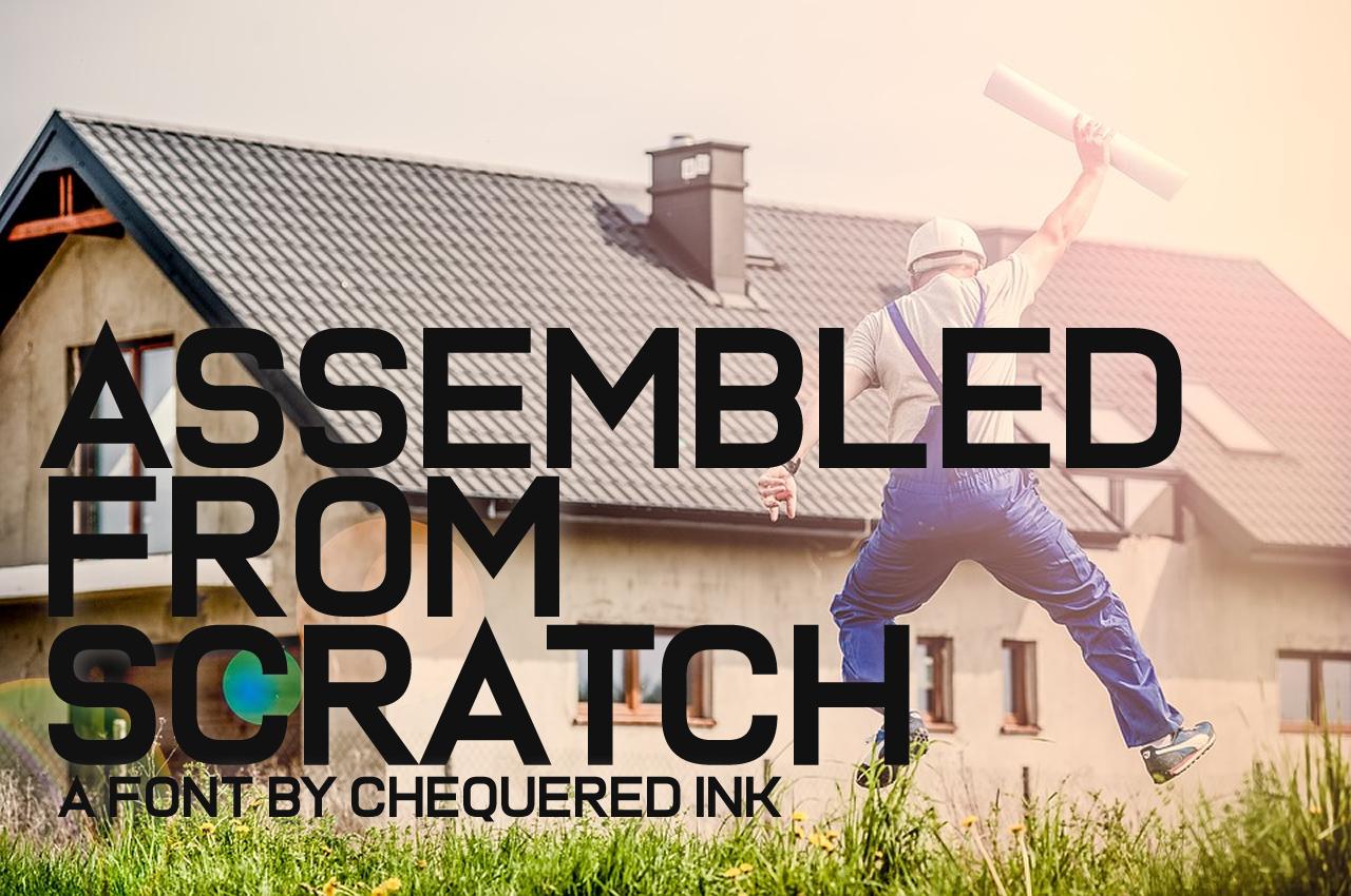 Assembled from Scratch Font