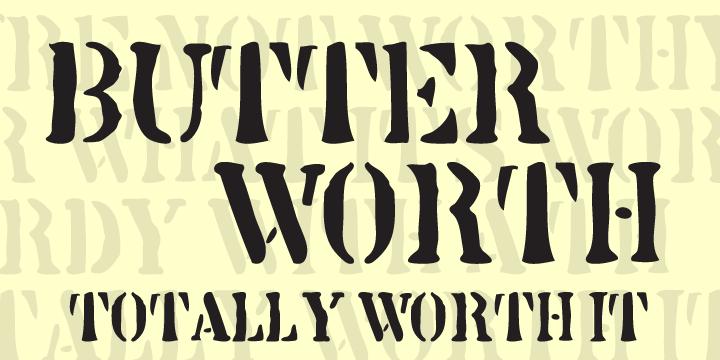Butterworth Font