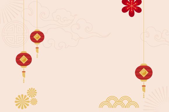 Chinese New Year Celebration Festive Bac