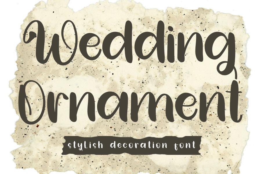 Wedding Ornament Font
