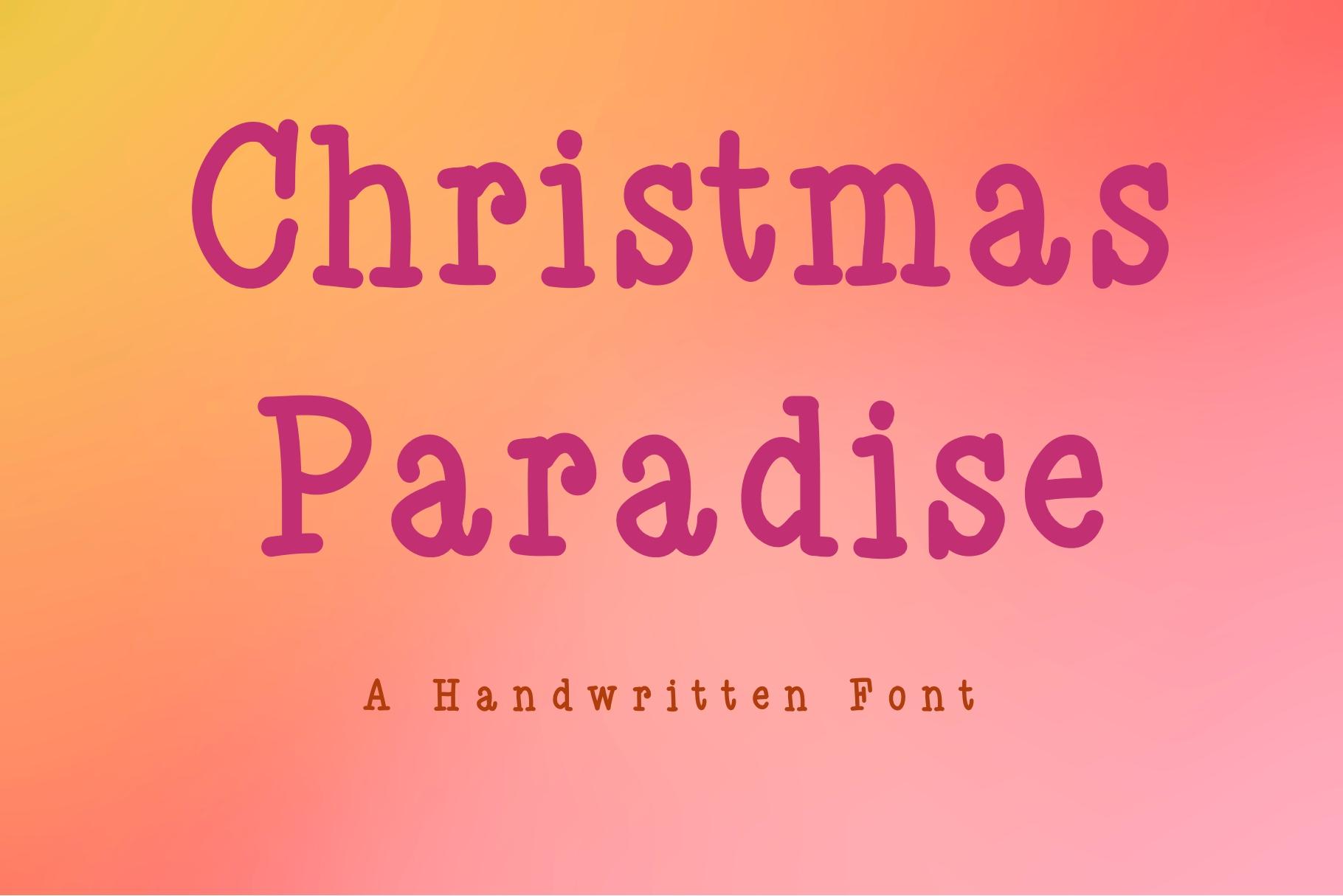 Christmas Paradise Font
