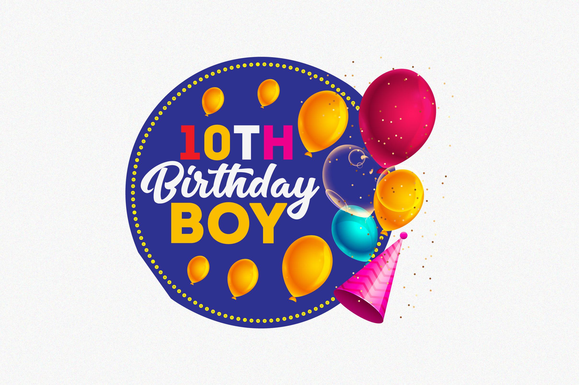 10th Birthday Boy