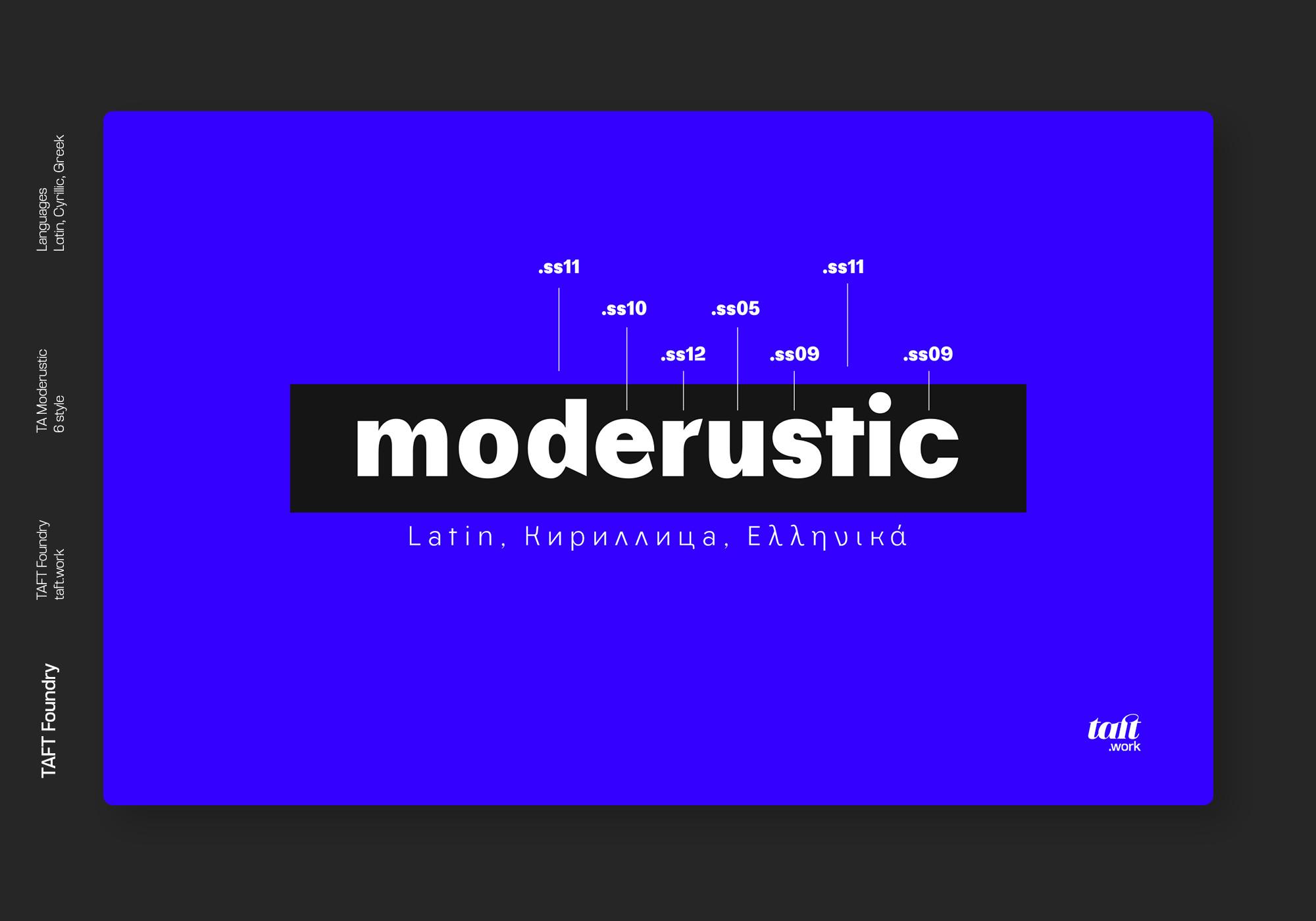 TA Moderustic Font Font