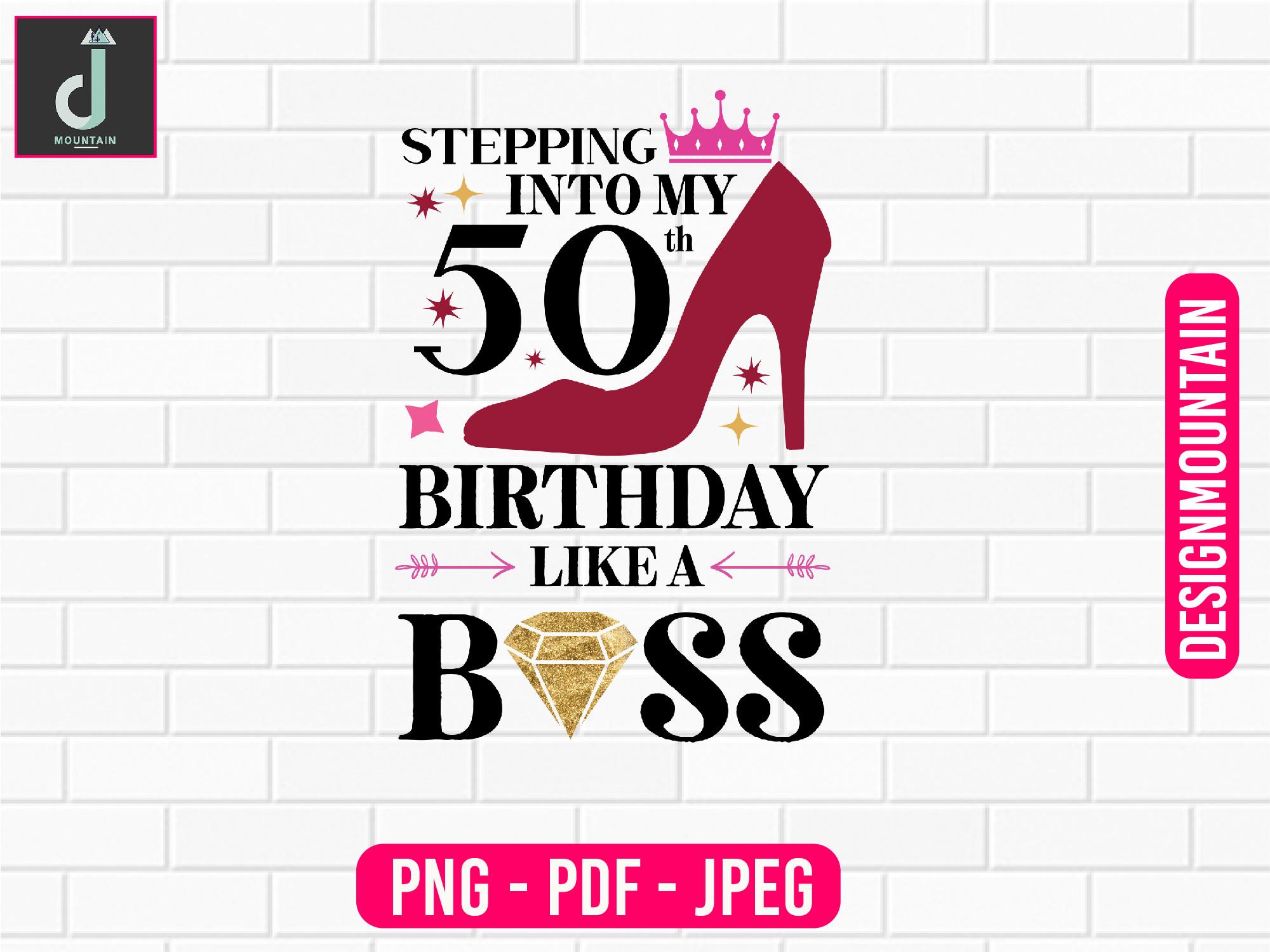 Stepping into My 50th Birthday Png