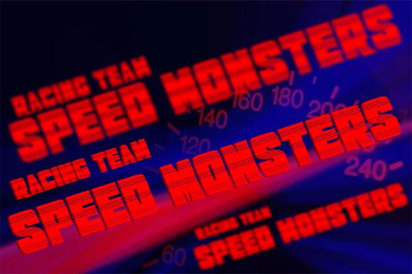 Speed Monsters Font