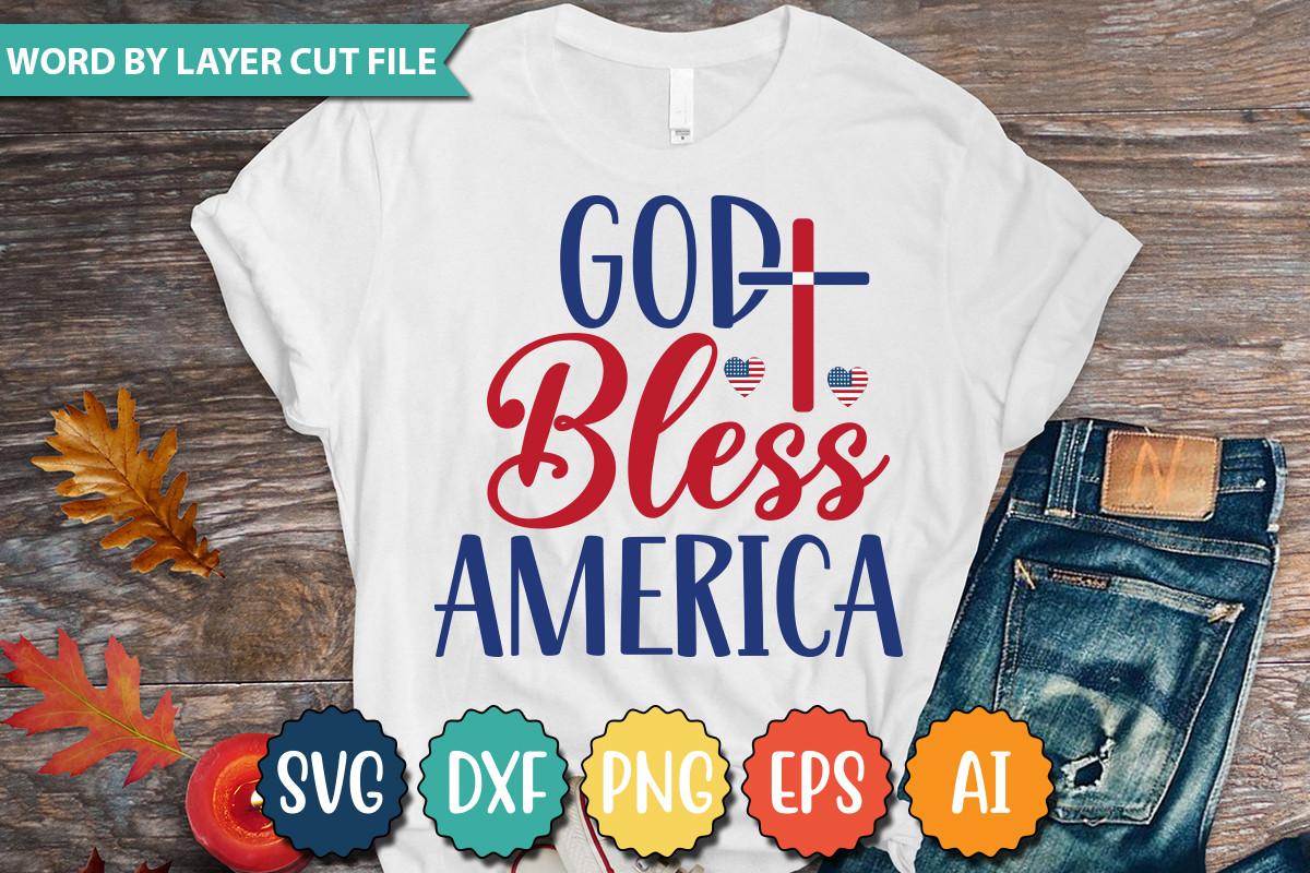 God Bless America Svg