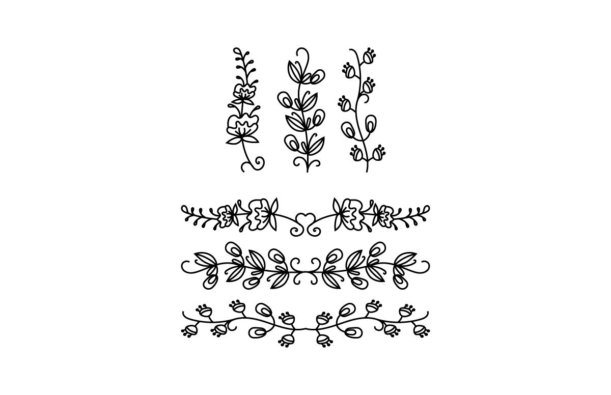 Flower & Text Divider Bundle