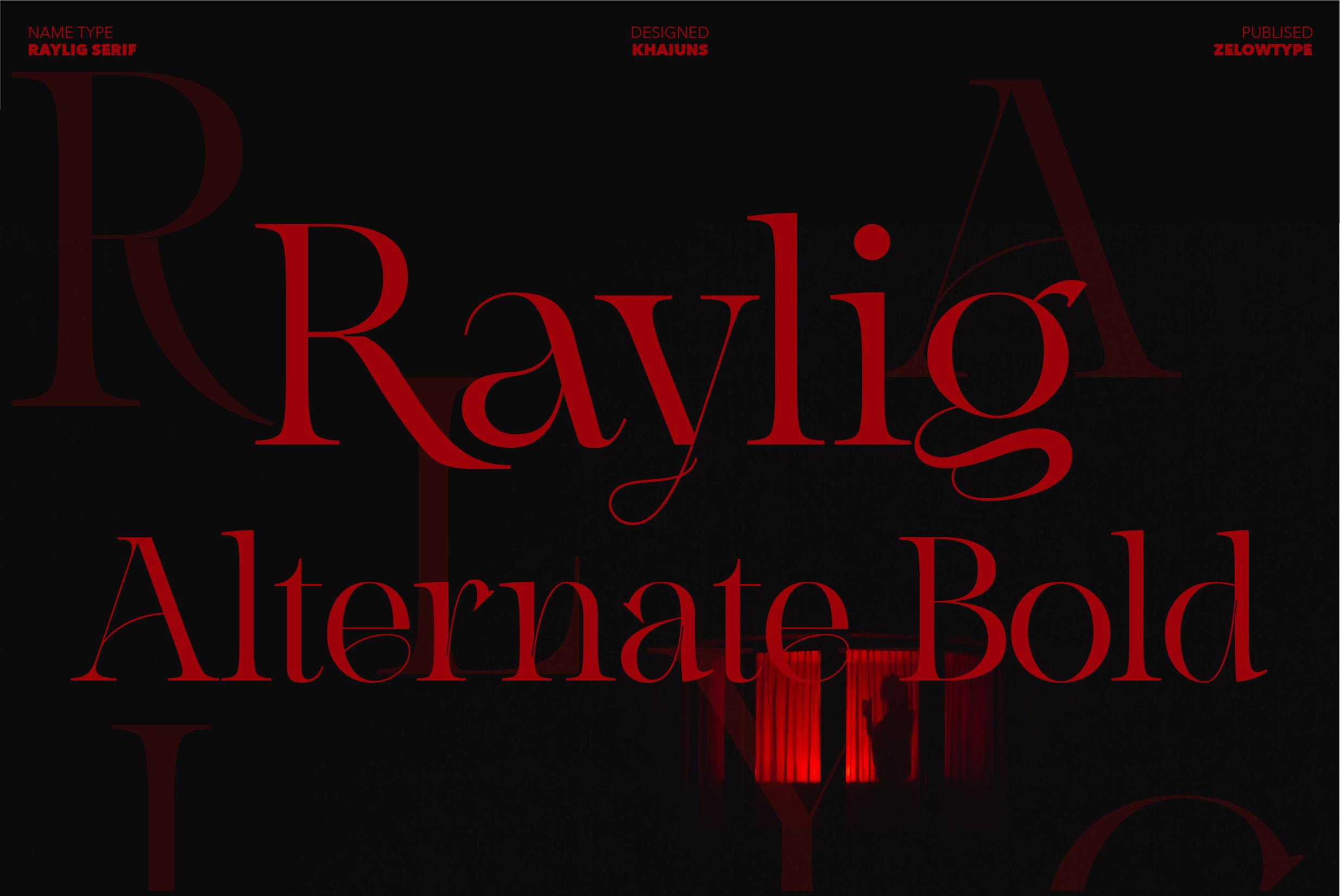 Raylig Alternate Bold Font