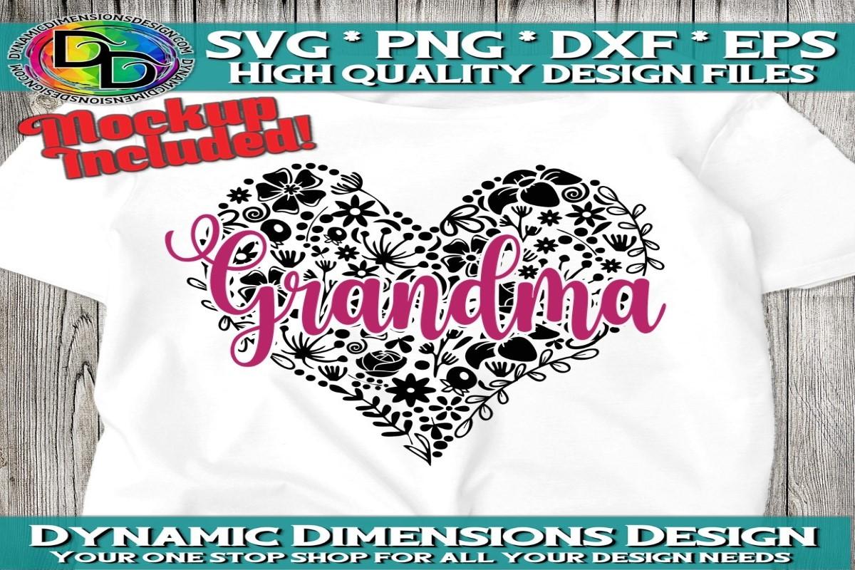 Grandma Flower Heart