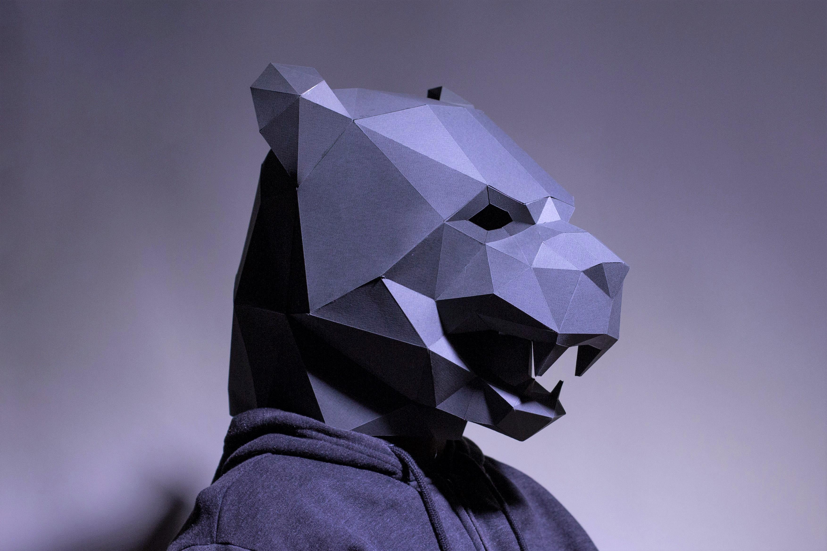 Black Panther Mask Digital Template