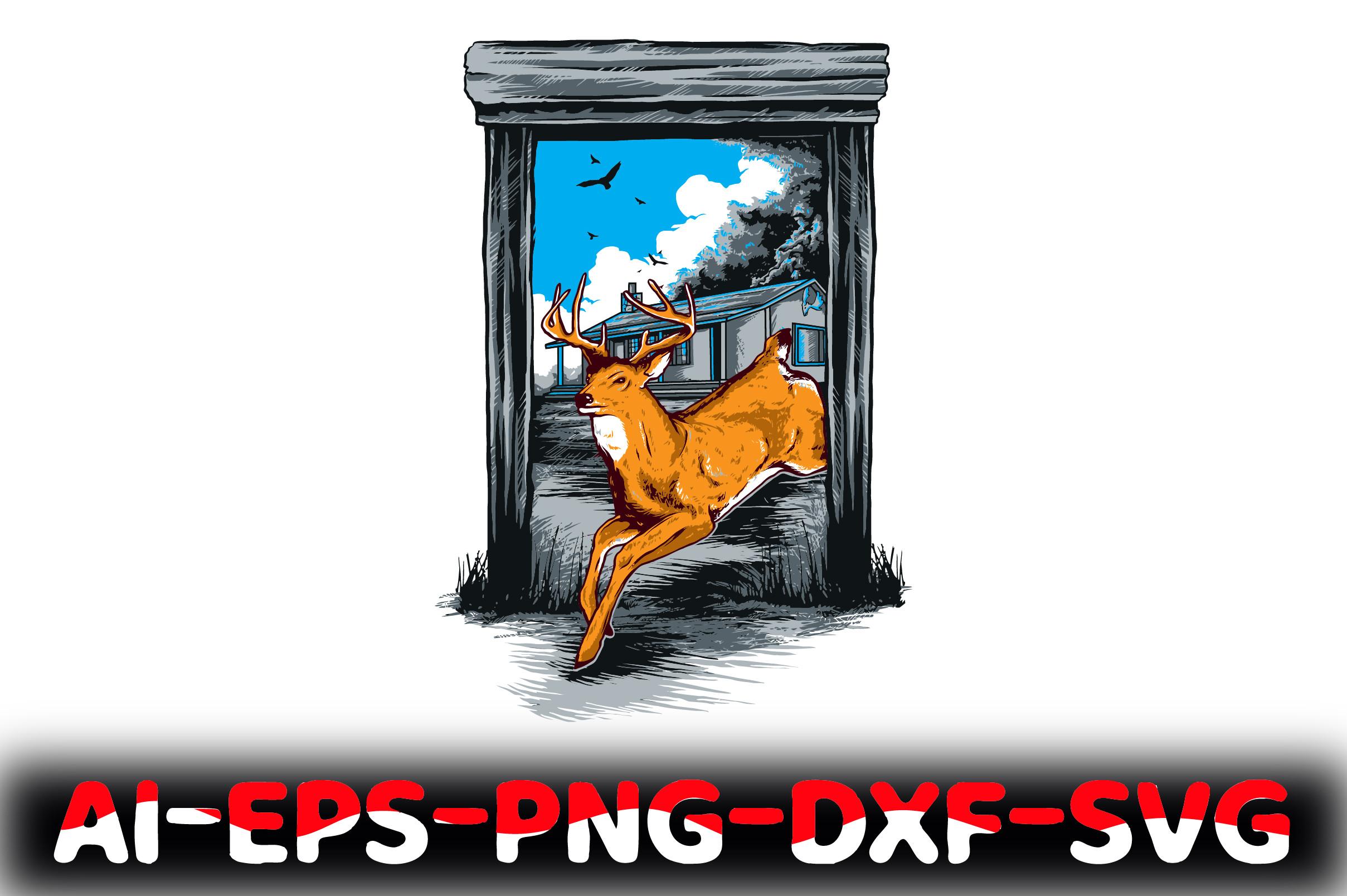 Vector  Deer Hunting