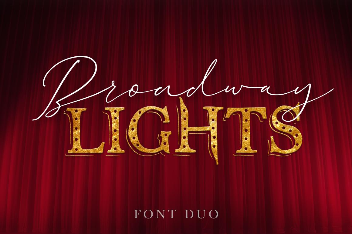 Broadway Lights Duo Font