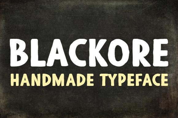 Blackore Handmade Font