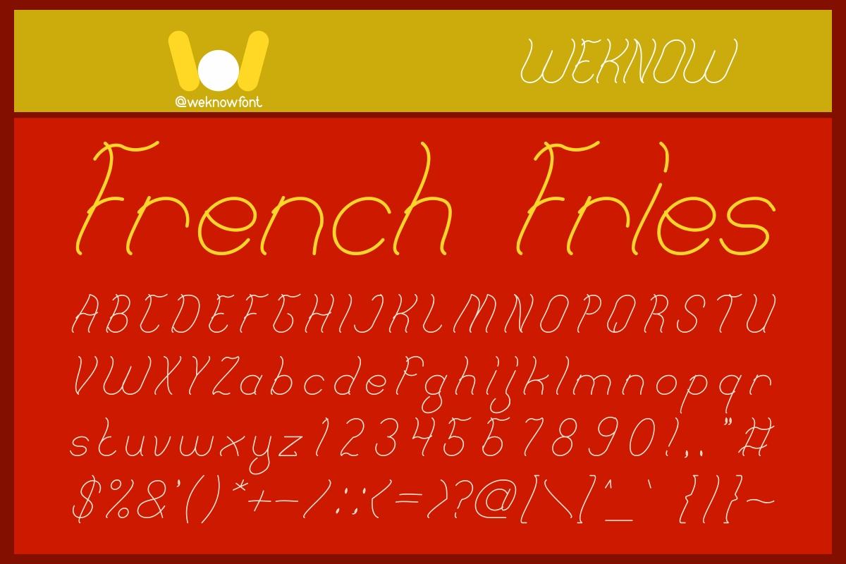French Fries Font