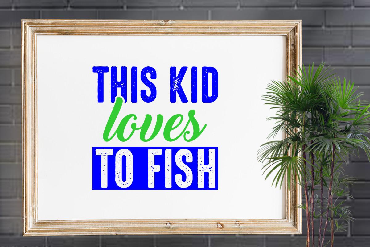 This Kid Loves to Fish