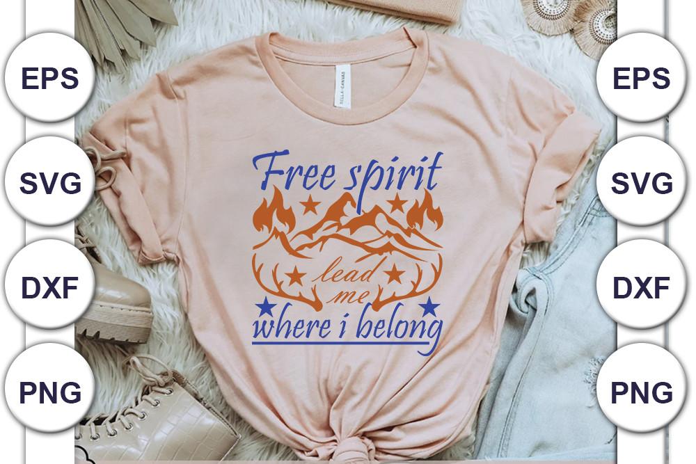 Adventure Svg Design, Free Spirit Lead