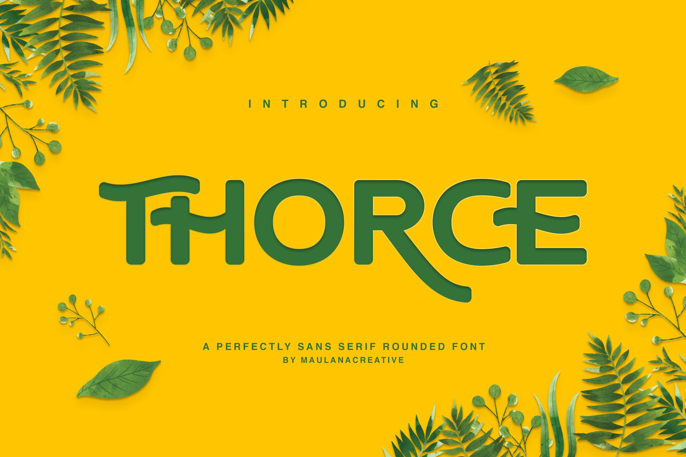 Thorce Font