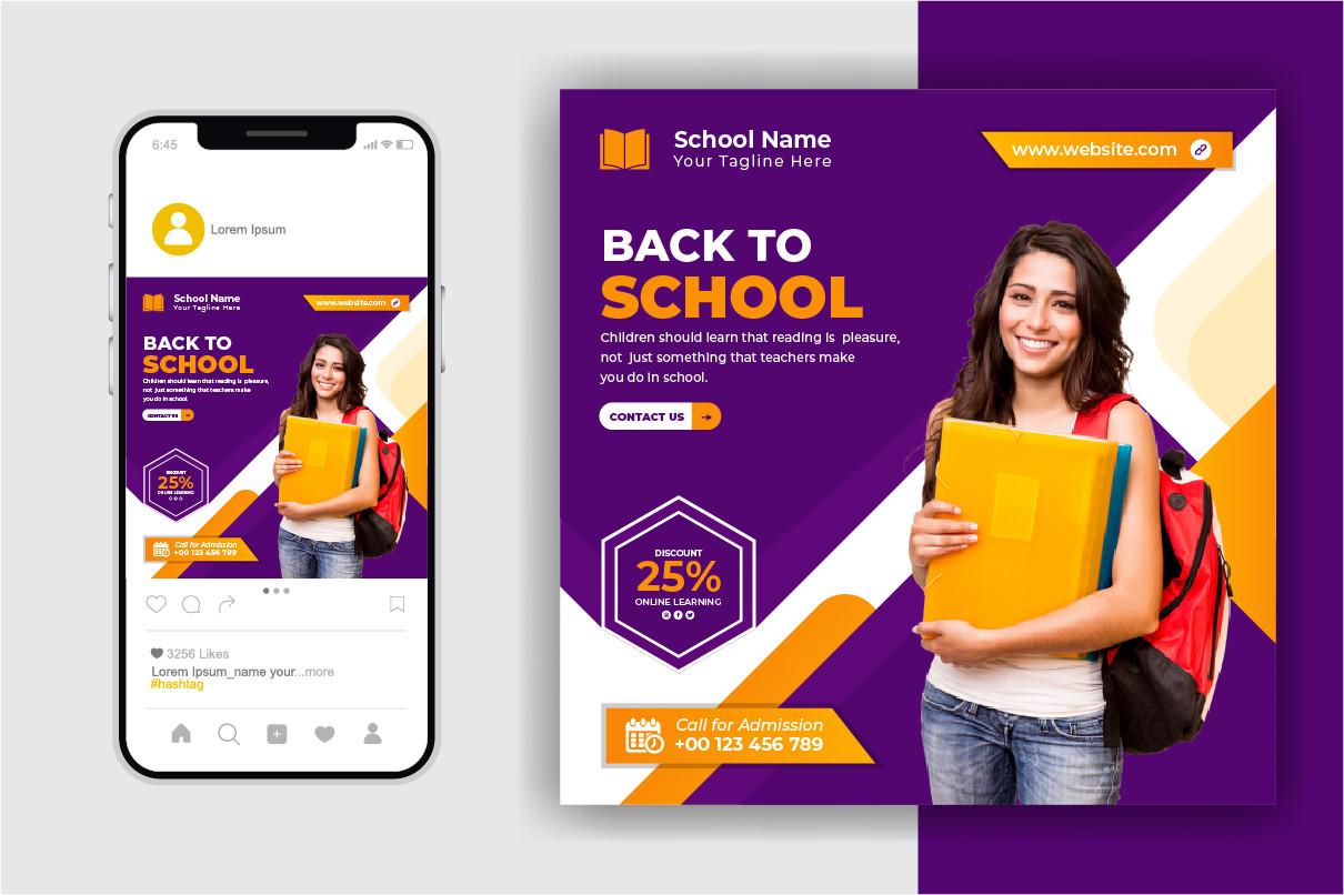 School Admission Social Media Template